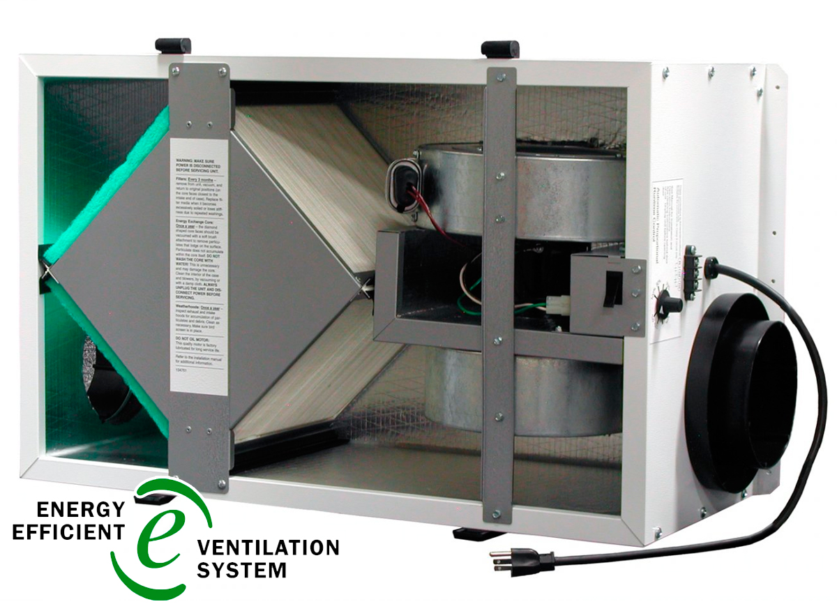 Instalación de recuperador de calor en pabellón industrial, Ventilación